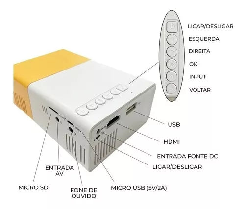 Proyector Portátil Led Hd 1080p